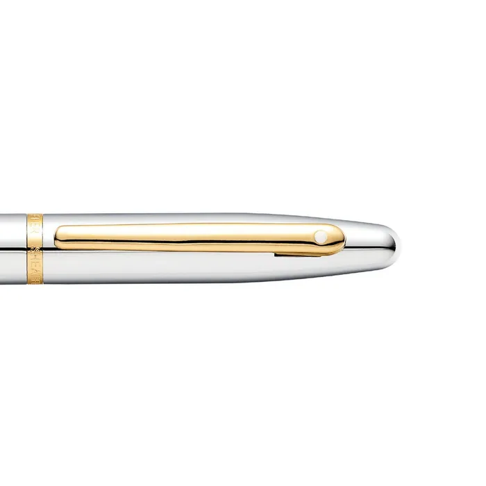 Sheaffer 9422 VFM Rollerball Pen Polished Chrome with Gold-Plated Trim