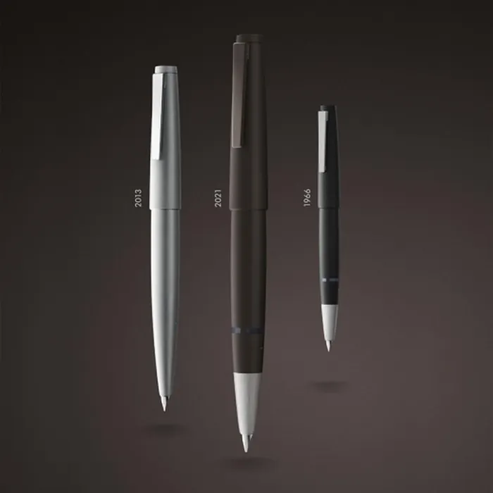 Lamy 2000-01 Fountain Pen Fine Black With Matte Stainless Steel Trim