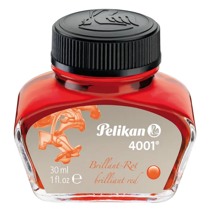 Pelikan 4001 Ink Bottle (30 Ml) Brilliant Red