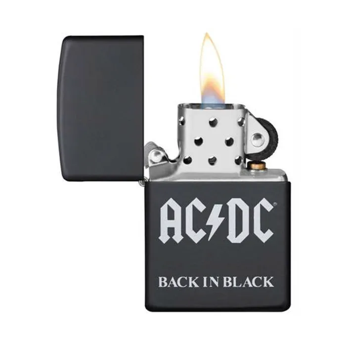 Zippo Lighter 49015 AC/DC Design Black