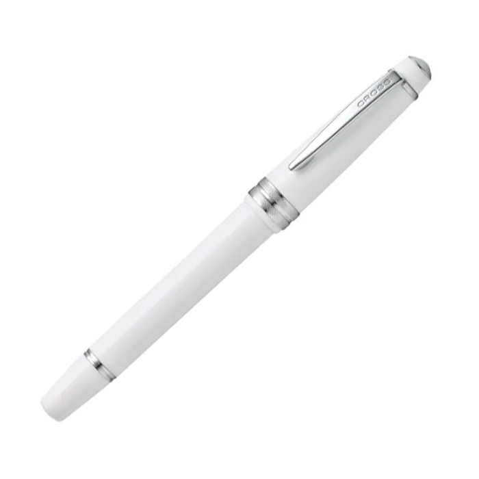 Cross AT0745-2 Bailey Light Rollerball Pen White with Chrome Trims