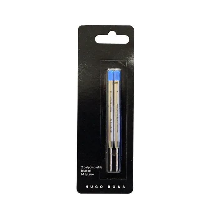 Hugo Boss HPR741BM Metal Ballpoint Refill Medium (Pack Of 2) Blue