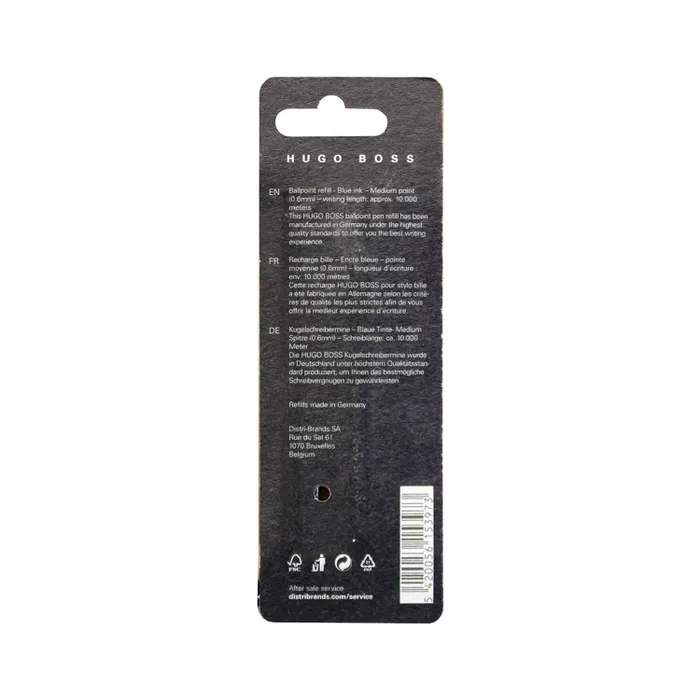Hugo Boss HPR741BM Metal Ballpoint Refill Medium (Pack Of 2) Blue