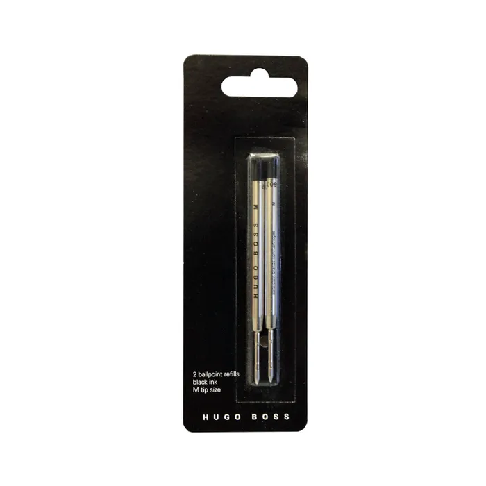 Hugo Boss HPR741NM Metal Ballpoint Refill Medium (Pack Of 2) Black