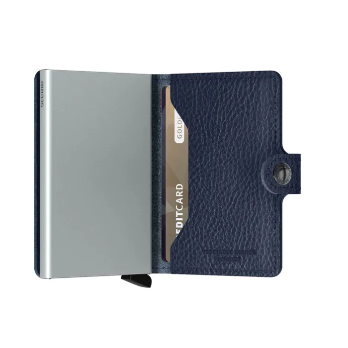 Secrid Miniwallet Upgraded Veg Navy with Silver Cardprotector