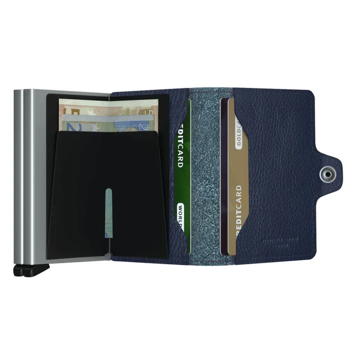 Secrid Twinwallet Veg Navy with Silver Cardprotector