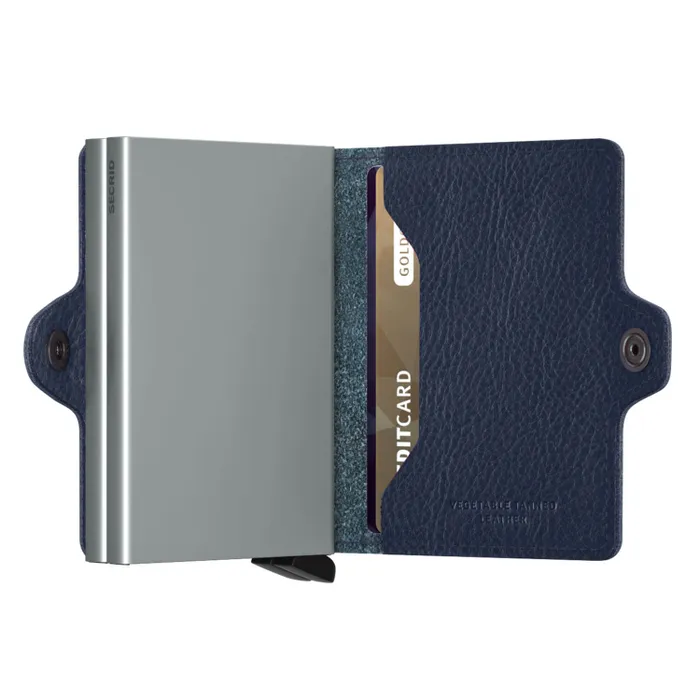 Secrid Twinwallet Veg Navy with Silver Cardprotector
