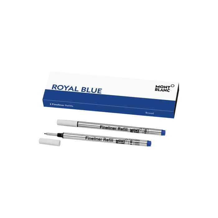 Montblanc 124500 Fineliner Refill Broad (Pack of Two) Royal Blue