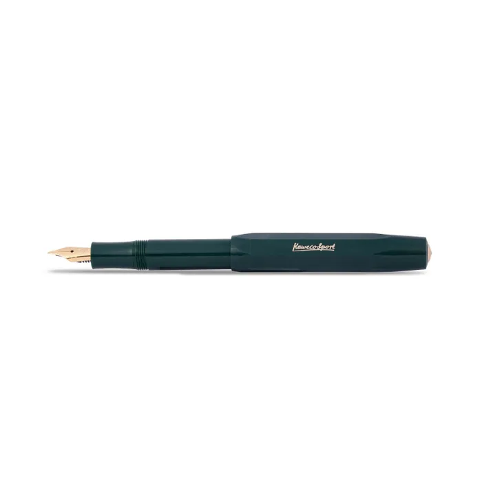 Kaweco Classic Sport Medium Fountain Pen with Optional Clip Green