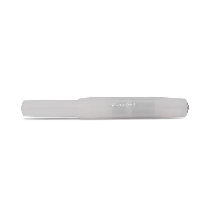 Kaweco Frosted Sport Medium Fountain Pen with Optional Clip Natural Coconut