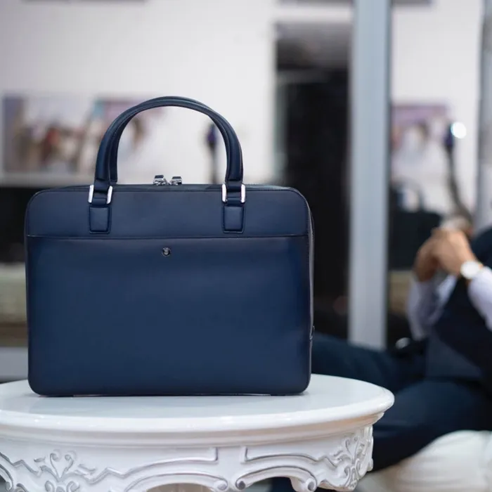Lapis Bard Ducorium Spencer 14-inch Slim Laptop Business Bag - Navy