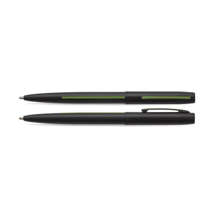 Fisher Space Non-Reflective Cap-O-Matic Conservation Ballpoint Pen Matte Black and Green