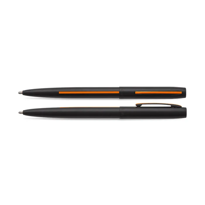 Fisher Space Non-Reflective Cap-O-Matic Search and Rescue Ballpoint Pen Matte Black and Orange