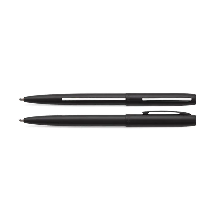 Fisher Space Non-Reflective Cap-O-Matic EMS Ballpoint Pen Matte Black and White