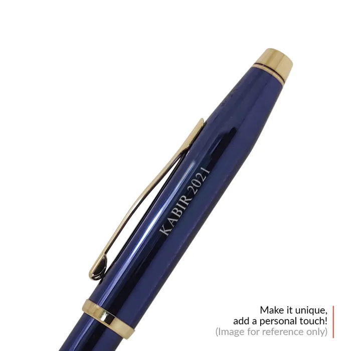 Cross AT0082Wg-138 Century II Translucent Lacquer Ballpoint Pen Cobalt Blue