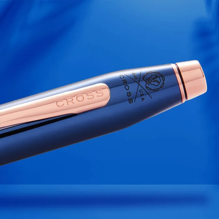 Cross AT0082Wg-138 Century II Translucent Lacquer Ballpoint Pen Cobalt Blue
