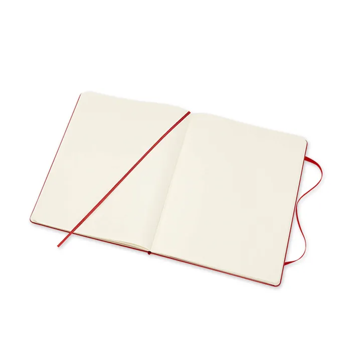 Moleskine Classic Extra Large Hard Cover Notebook (Plain) - Scarlet Red