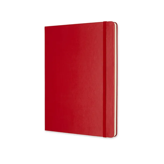 Moleskine Classic Extra Large Hard Cover Notebook (Plain) - Scarlet Red
