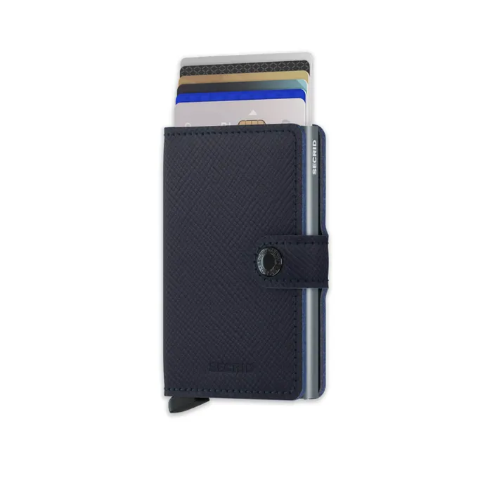 Secrid Saffiano Miniwallet Navy