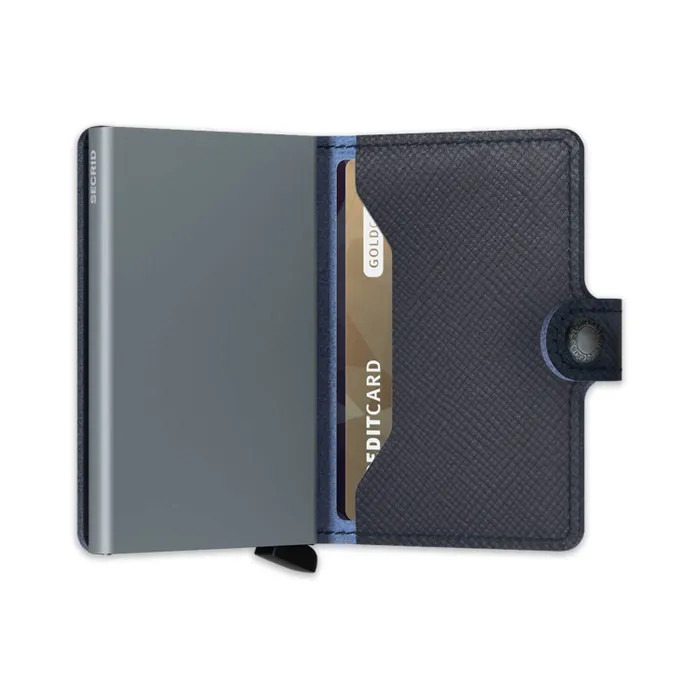 Secrid Saffiano Miniwallet Navy