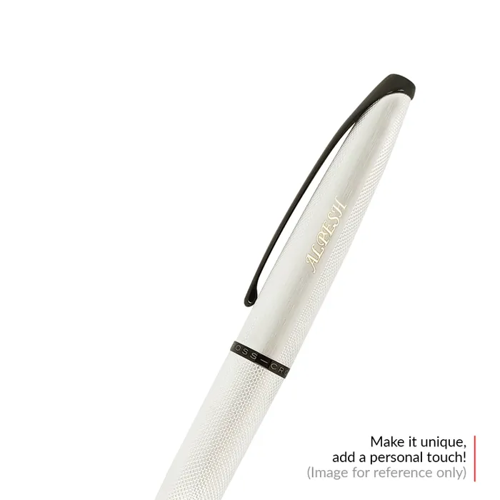 Cross 882-43 ATX Ballpoint Pen Brushed Chrome With Black Trims