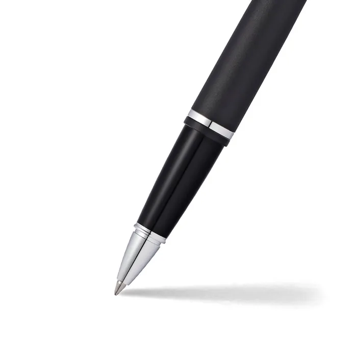 Cross AT0115-14 Calais Rollerball Pen Matte Black with Chrome Trims