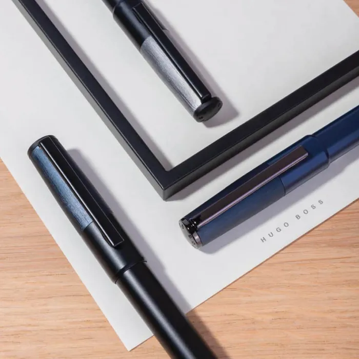 Hugo Boss Gear Minimal Ballpoint Pen Black And Navy