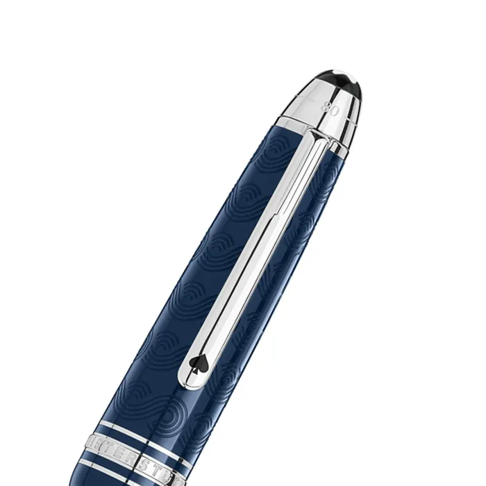 Montblanc 126344 MeisterstÃ¼ck Classique 'Around The World In 80 Days' Fountain Pen (14K Medium)- Blue With Platinum Trims