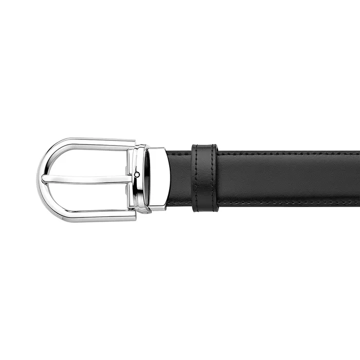 Montblanc 123890 Reversible Leather Belt (30mm) Black/Brown