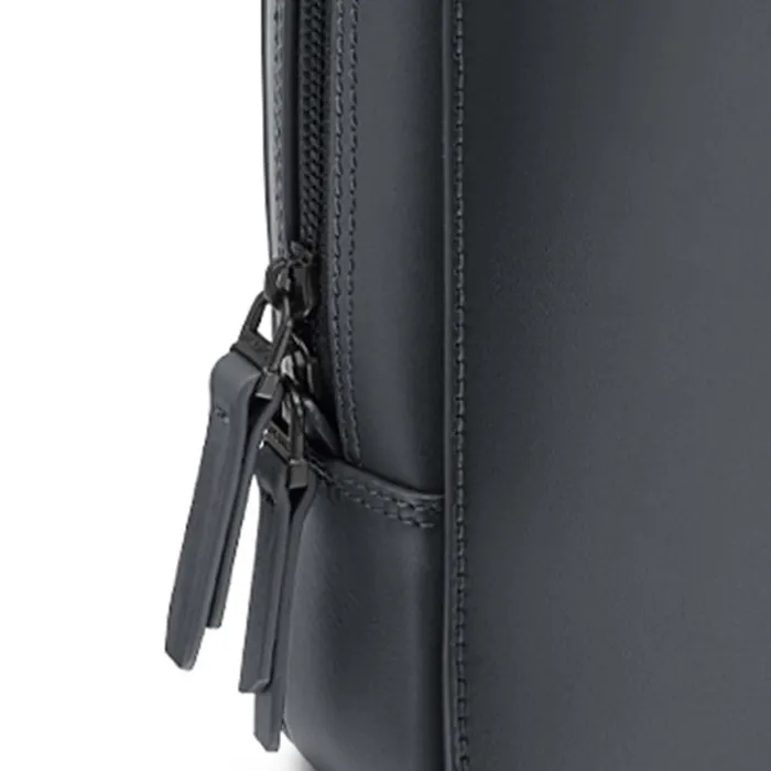 Lapis Bard Ducorium Leather Spencer 14-inch Laptop Briefcase - Graphite