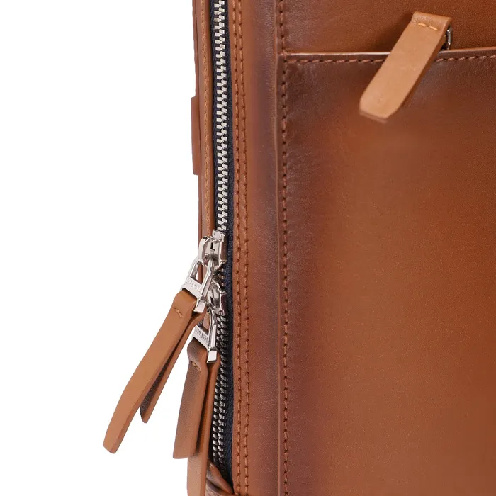 Lapis Bard Ducorium Spencer 15-inch Slim Laptop Business Bag - Cognac