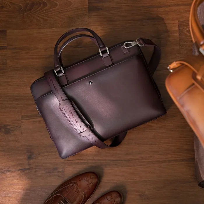 Lapis Bard Ducorium Spencer 15-inch Slim Laptop Business Bag - Bordeaux