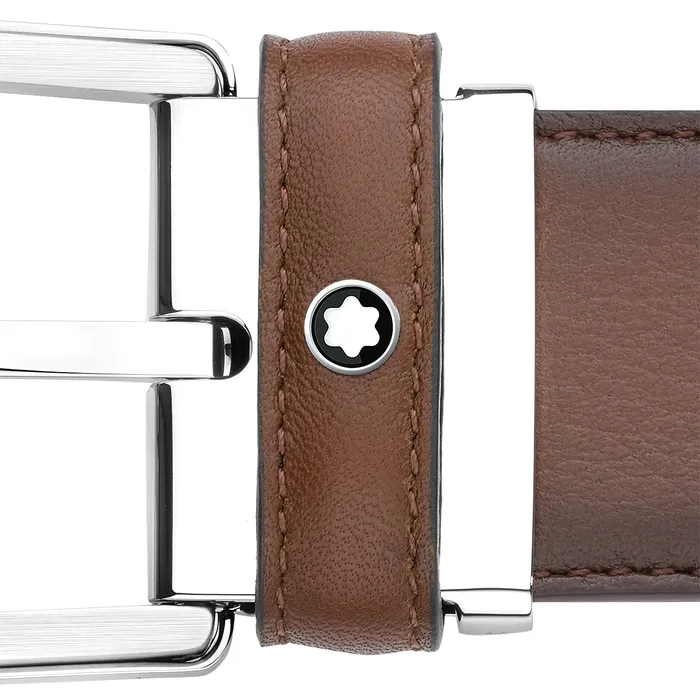 Montblanc 118413 Leather Belt (35mm) Brown