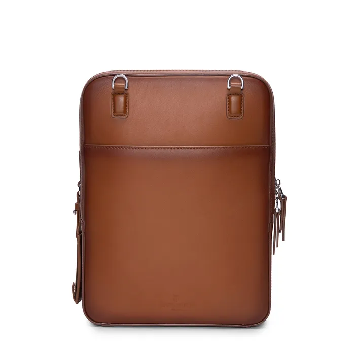 Lapis Bard Ducorium Kent Crossbody Travel Bag - Cognac