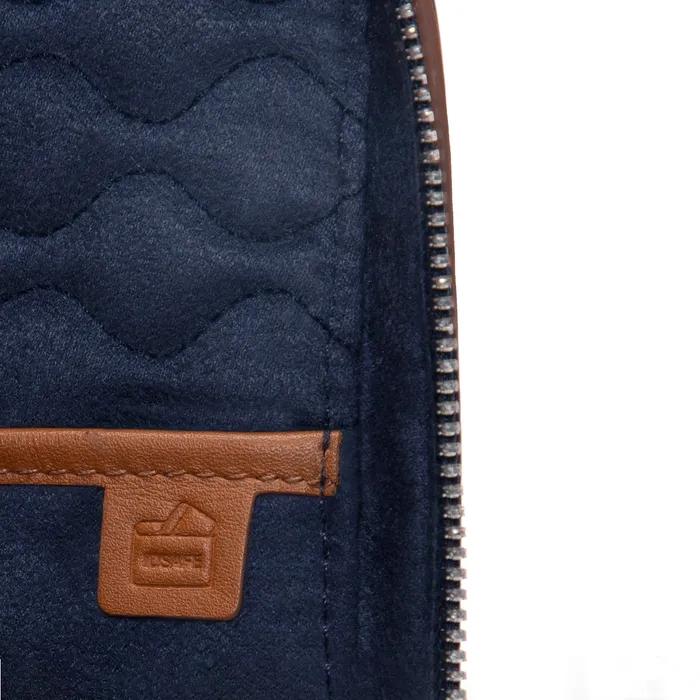 Lapis Bard Ducorium Kent Crossbody Travel Bag - Cognac