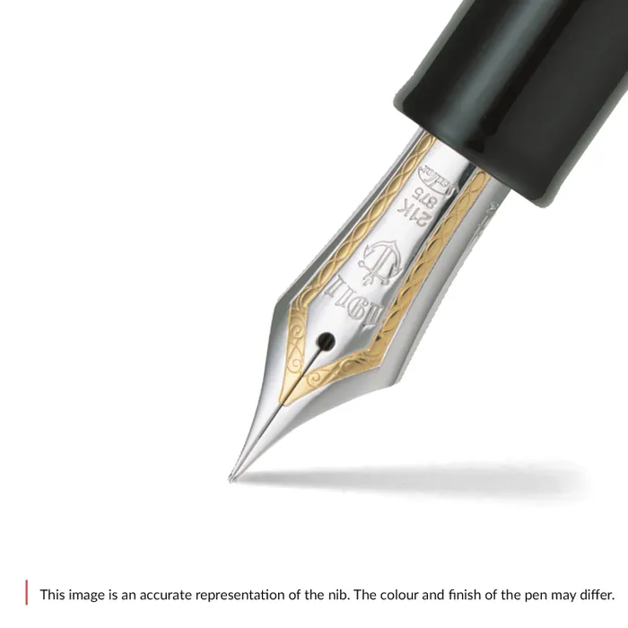 Sailor Professional Gear Fountain Pen (21K Broad) Black with Rhodium-plated Trims