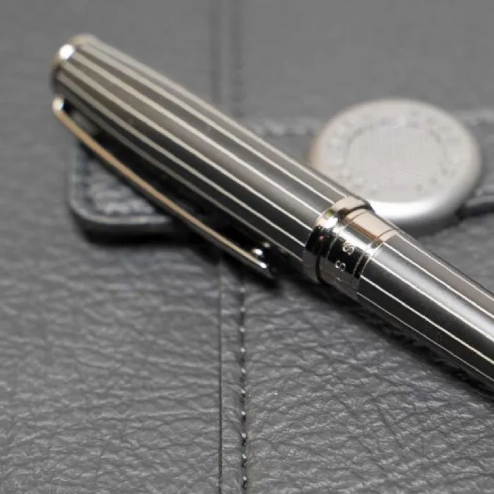 Hugo Boss Essential Pinstripe Ballpoint Pen Black