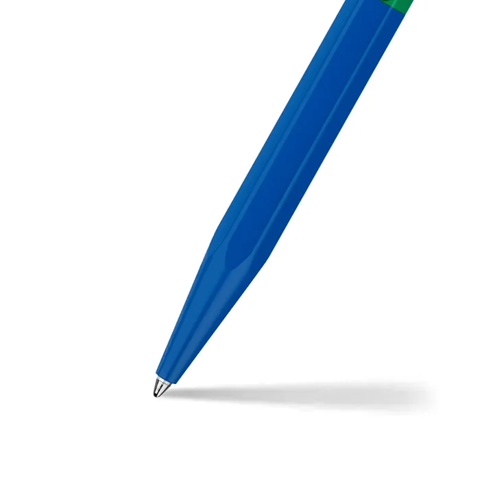 Caran d'Ache 849 Bille Paul Smith Ballpoint Pen - Cobalt And Emerald