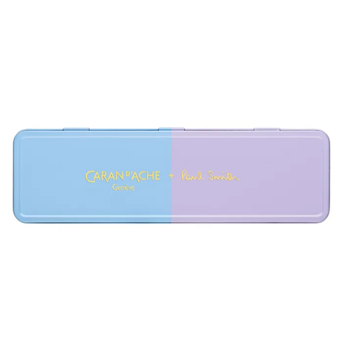 Caran d'Ache 849 Bille Paul Smith Ballpoint Pen - Sky Blue And Lavender