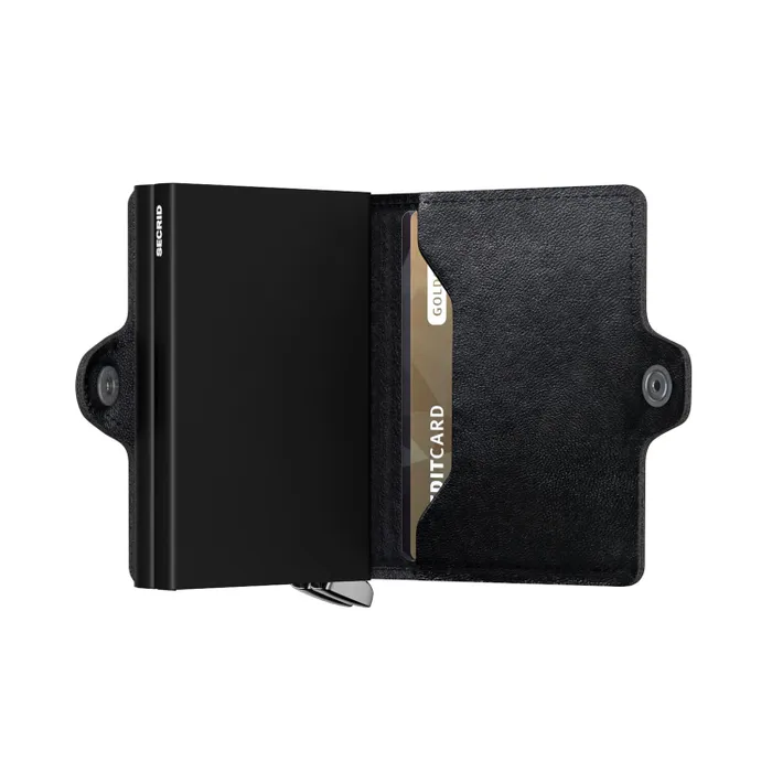 Secrid Twinwallet Embossed Lines Tei-Black