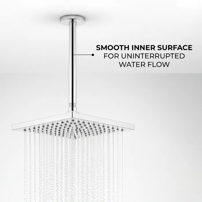 Ceiling Mounted Shower Arm Round Chrome