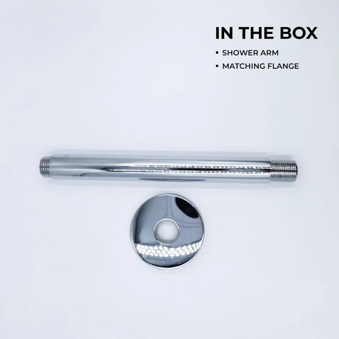 Ceiling Mounted Shower Arm Round Chrome