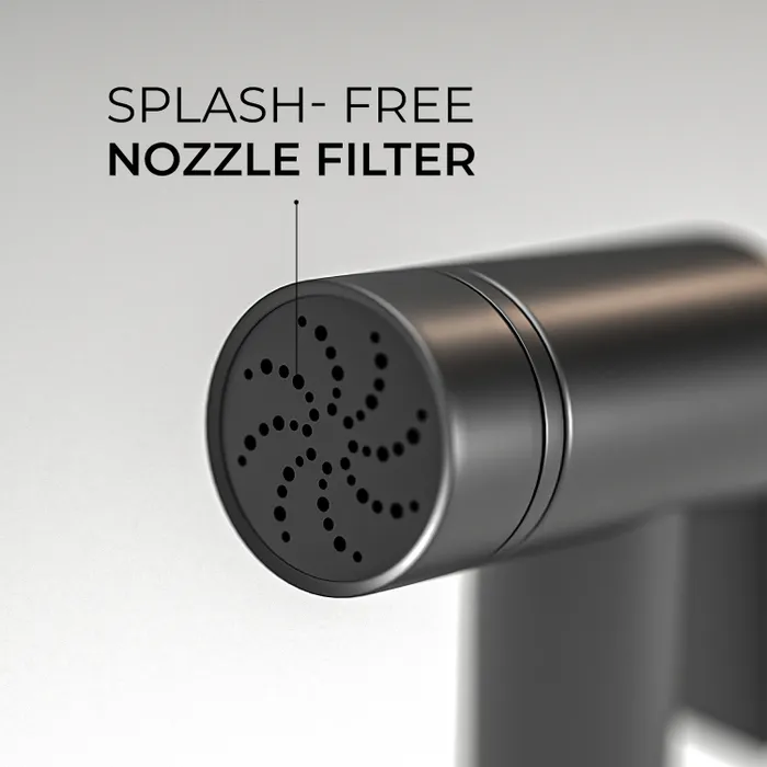 ABS GR 202 Gun Grey Matte Finish Health Faucet |Gravity Bath