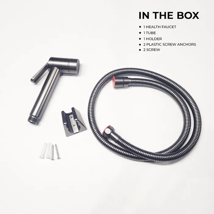 ABS GR 202 Gun Grey Matte Finish Health Faucet |Gravity Bath