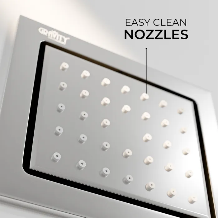 Brass Body Jet Shower 4 Inch Chrome â Gravity Bath