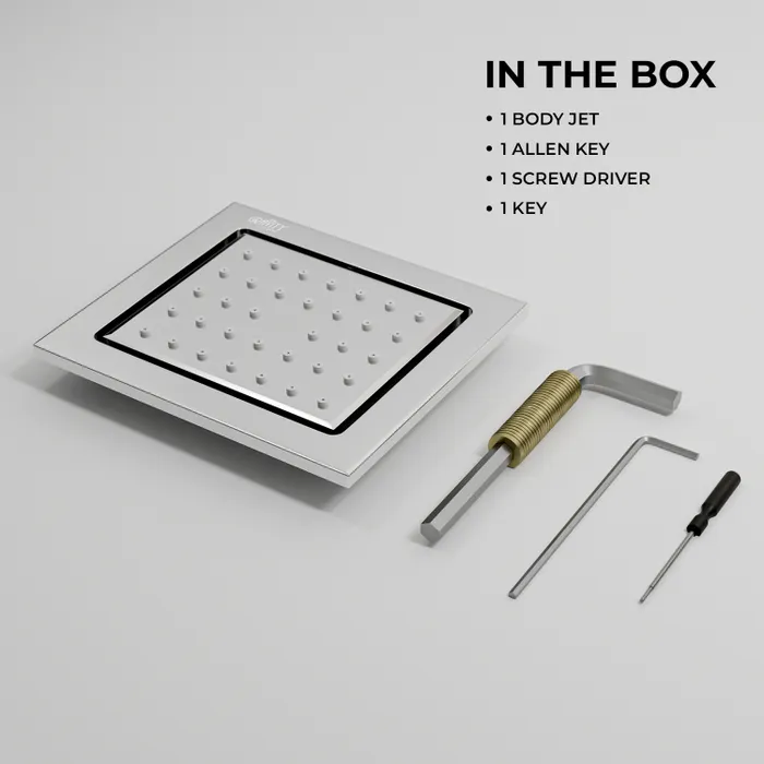 Brass Body Jet Shower 4 Inch Chrome â Gravity Bath