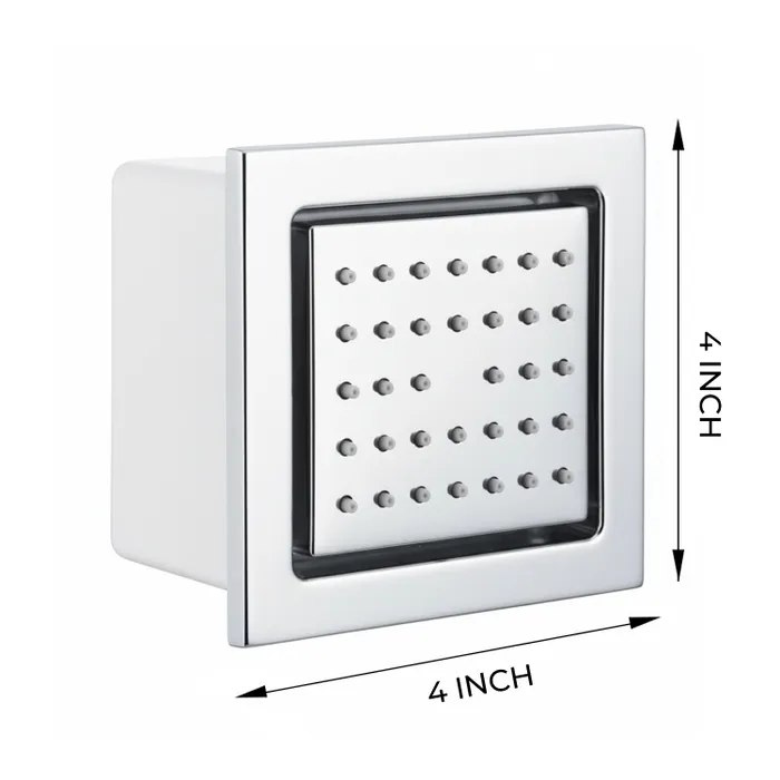 Brass Body Jet Shower 4 Inch Chrome â Gravity Bath