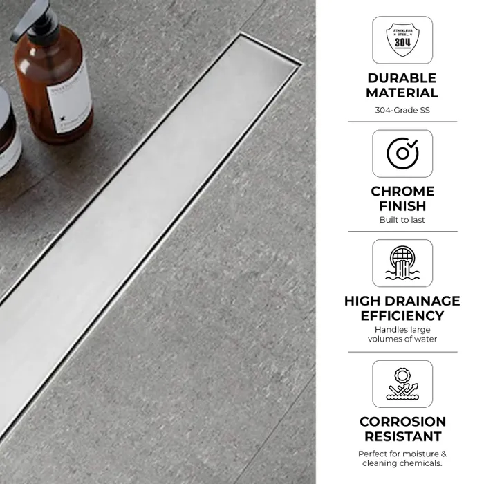 Stainless Steel Tile Centre Hole Shower Drain 20 Inch â Gravity Bath