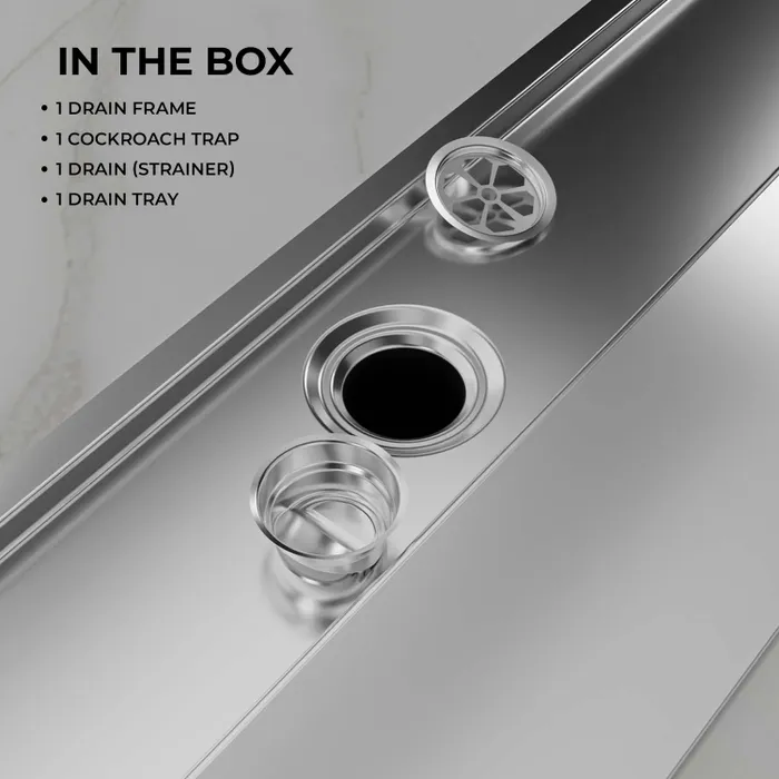 Stainless Steel Tile Centre Hole Shower Drain 20 Inch â Gravity Bath