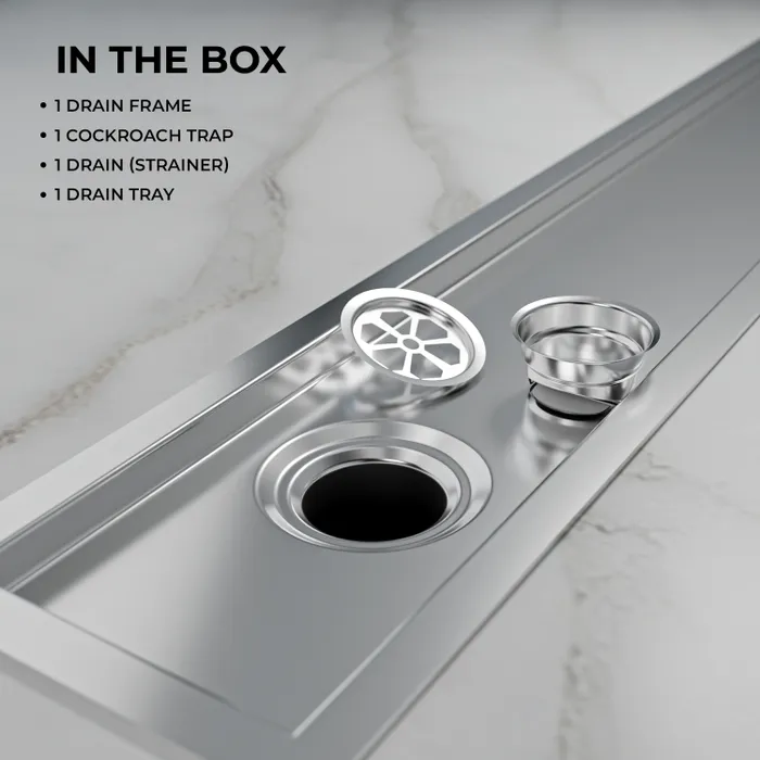 Stainless Steel Vertical Line Side Hole Shower Drain 36 Inch â Gravity Bath